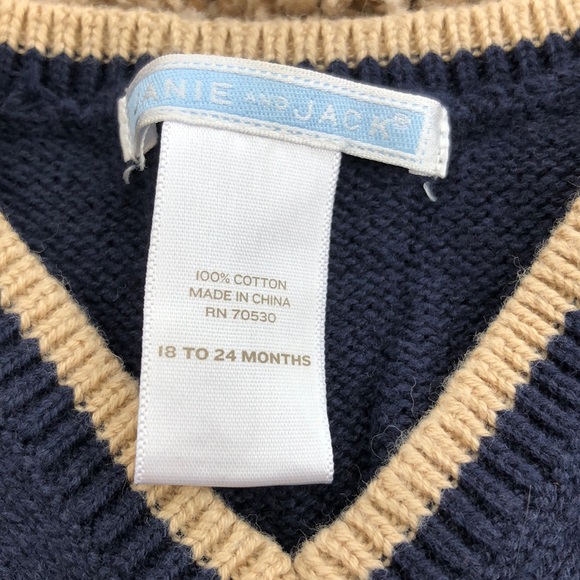 Janie and Jack sweater vest - Picture 2 of 3
